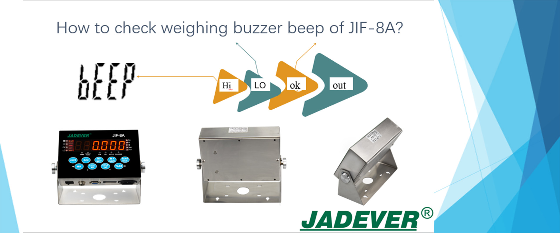 كيفية التحقق من صوت صفارة وزن JIF-8A؟
