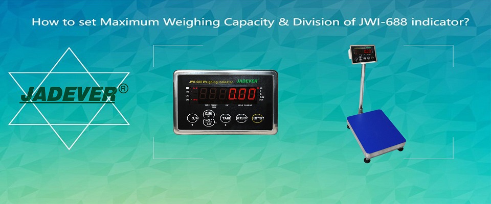 كيفية ضبط الحد الأقصى لسعة الوزن وقسم مؤشر JWI-688؟