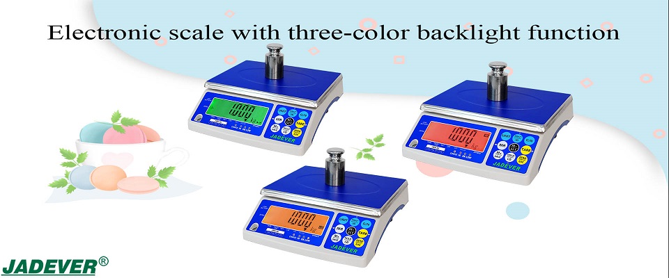 مقياس إلكتروني بوظيفة إضاءة خلفية ثلاثية الألوان - خيار مناسب وعملي